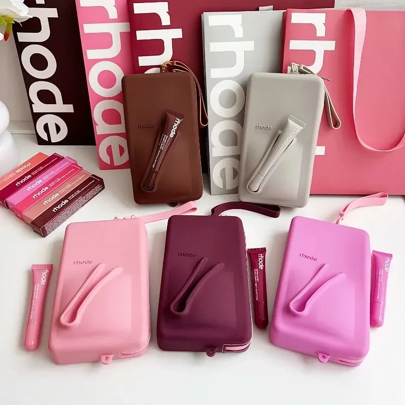 rhode Clutch bag with lip tint