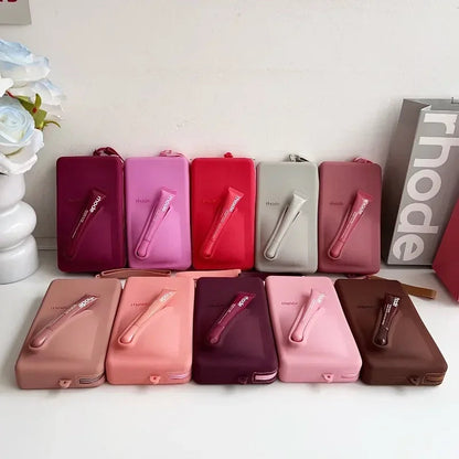 rhode Clutch bag with lip tint